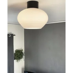 Aneta BELL plafond stor, svart/vit