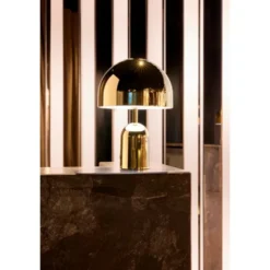 Tom Dixon Bell portabel bordslampa guld LED