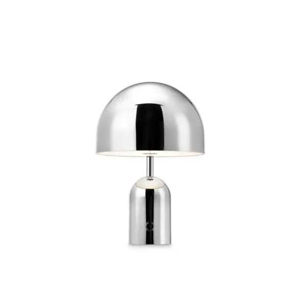 Tom Dixon Bell portabel bordslampa silver LED
