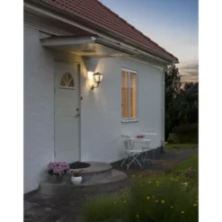 Konstsmide Benu vägglykta upp galvaniserad, dimbar LED