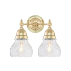 Karlskrona Lampfabrik Bergman Vägglampa, polerad mässing