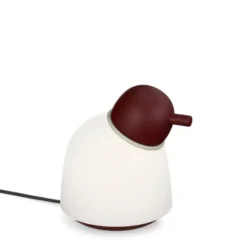 Belid Bird bordslampa Dark red/sand opal glass