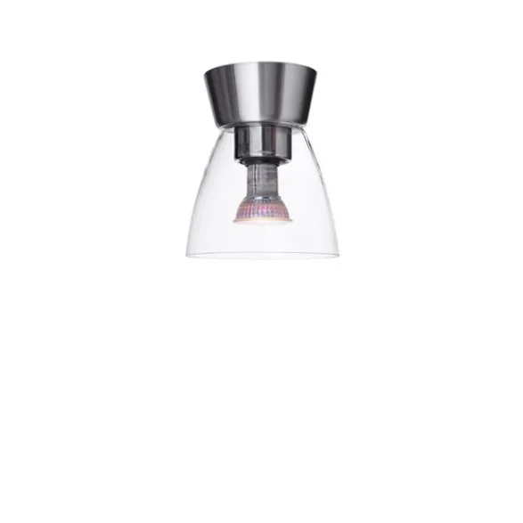 Belid Bizzo plafond, aluminium/klarglas 16,5cm