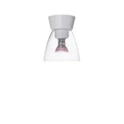 Belid Bizzo plafond, blankvit/klarglas 16,5cm