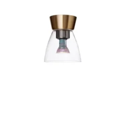 Belid Bizzo plafond, mässing/klarglas 16,5cm