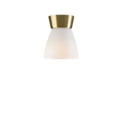 Belid Bizzo plafond, mässing/opalglas 16,5cm