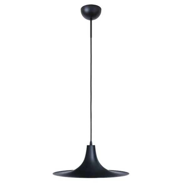 Konsthantverk Blackstar taklampa, svart/råmässing 40cm