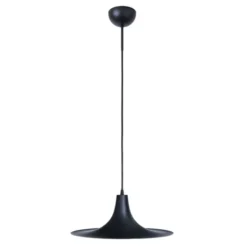Konsthantverk Blackstar taklampa, svart/råmässing 40cm
