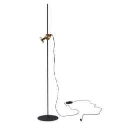 Pholc Blend 150 golvlampa Jet black, brass