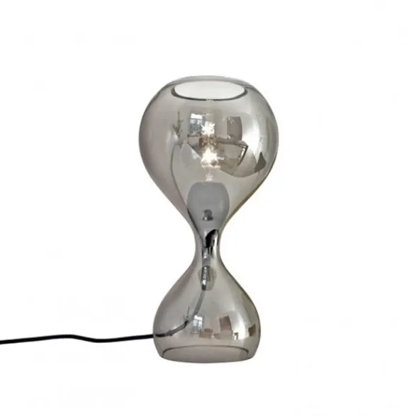 NEXT Blubb krom Bordslampa, svart/svart