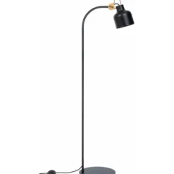 Konsthantverk Bolb golvlampa, mattsvart 145cm