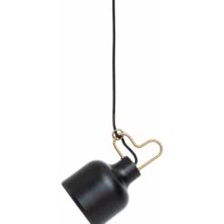 Konsthantverk Bolb taklampa, mattsvart 14cm