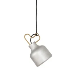 Konsthantverk Bolb taklampa, rå aluminium 14cm
