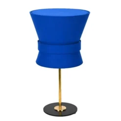 Örsjö Belysning Bordslampa Bow Rå mässing - Small Midnight Blue