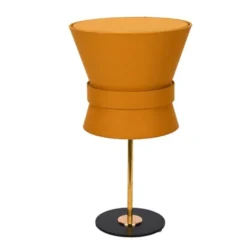 Örsjö Belysning Bordslampa Bow Rå mässing - Small Yellow Ochre