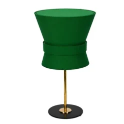 Örsjö Belysning Bordslampa Bow Rå mässing - Small Emerald Green