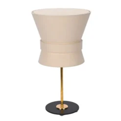 Örsjö Belysning Bordslampa Bow Rå mässing Small Cream White