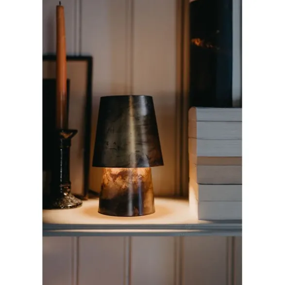 Alde & Lind Bordslampa Fungi H20 metall antikguld
