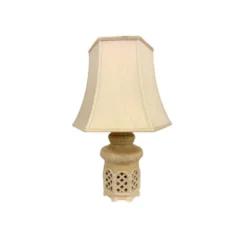 Vintage by Bright 1-2-3 Bordslampa inkl. skärm naturvit