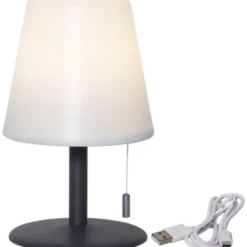 Star Trading Bordslampa Kreta, Vit