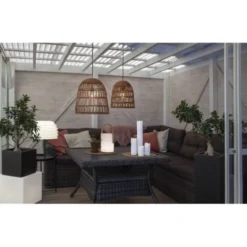 Star Trading Bordslampa Rhodos, Vit
