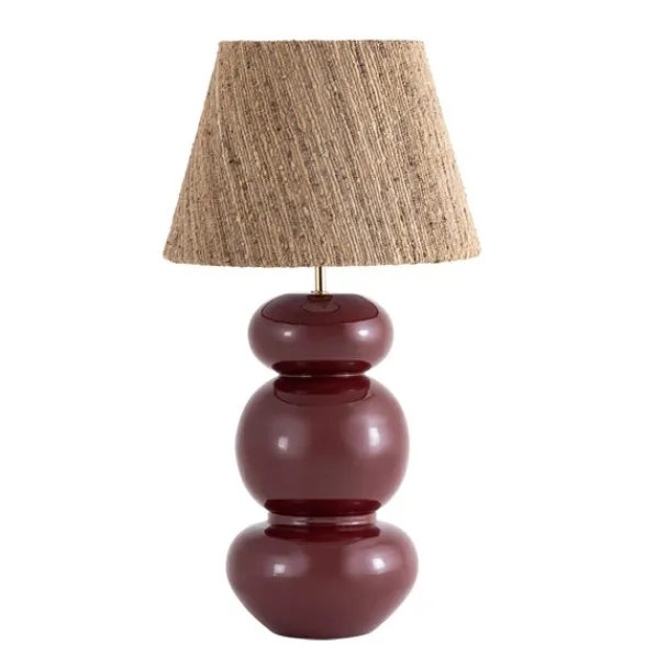 Alde & Lind Bordslampfot Becca H39 metall vinröd