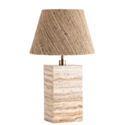 Alde & Lind Bordslampfot Zenith H34 travertin beige