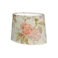 Alde & Lind Bordslampskärm Alice D35 oval Flower grön