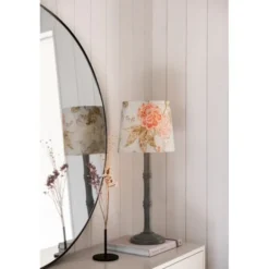 Alde & Lind Bordslampskärm Alice D27 oval Flower grön
