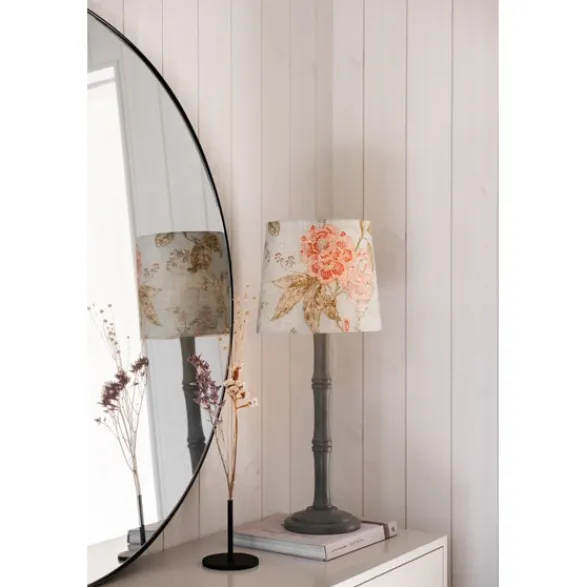 Alde & Lind Bordslampskärm Alice D27 oval Flower grön