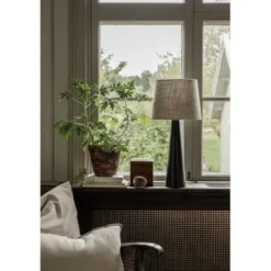 Alde & Lind Bordslampskärm Alice D27 oval Grain sand