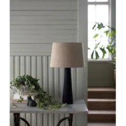 Alde & Lind Bordslampskärm Alice D35 oval Sambu Natur