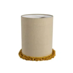 Alde & Lind Bordslampskärm Cylinder D21,5 lin frans senapsgul