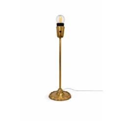 Vintage by Bright 1-2-3 Brass Lampfot – Skulpterad Bas