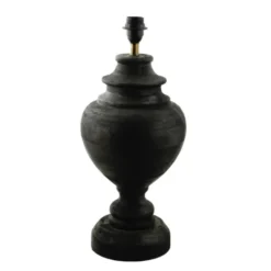 Hallbergs Belysning Braxton Lampfot Antik svart 22cm