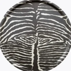 BERGO Home Bricka, Le Zebre Brun Ø38cm