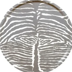 BERGO Home Bricka, Le Zebre Grå Ø45cm