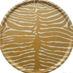 BERGO Home Bricka, Le Zebre Gul Ø45cm