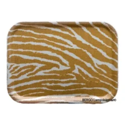 BERGO Home Bricka 27x20cm Le Zebre Gul