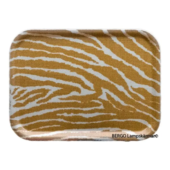 BERGO Home Bricka 27x20cm Le Zebre Gul