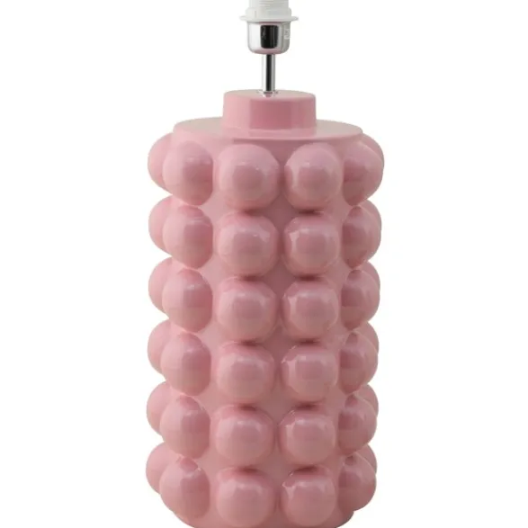 Hallbergs Belysning Bubbels Lampfot L Dimrosa 23cm