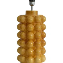 Hallbergs Belysning Bubbels Lampfot L Mustard 23cm
