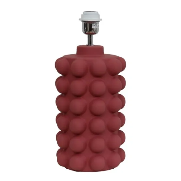 Hallbergs Belysning Bubbels Lampfot M Welcoming red 18cm