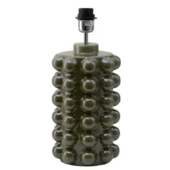 Hallbergs Belysning Bubbels Lampfot Olivegreen 18cm