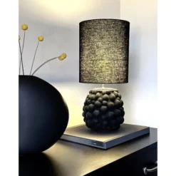 Aneta BUBBLES bordslampa, svart/svart