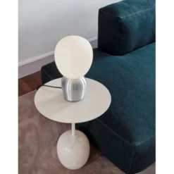 Belid Buddy bordslampa borstad alu/opal glass