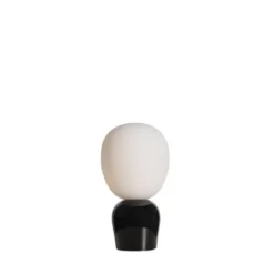 Belid Buddy bordslampa Glossy svart/opal glass