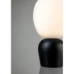 Belid Buddy bordslampa, svartstruktur/opal