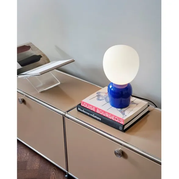 Belid Buddy bordslampa Ultramarine Blue/opal glass