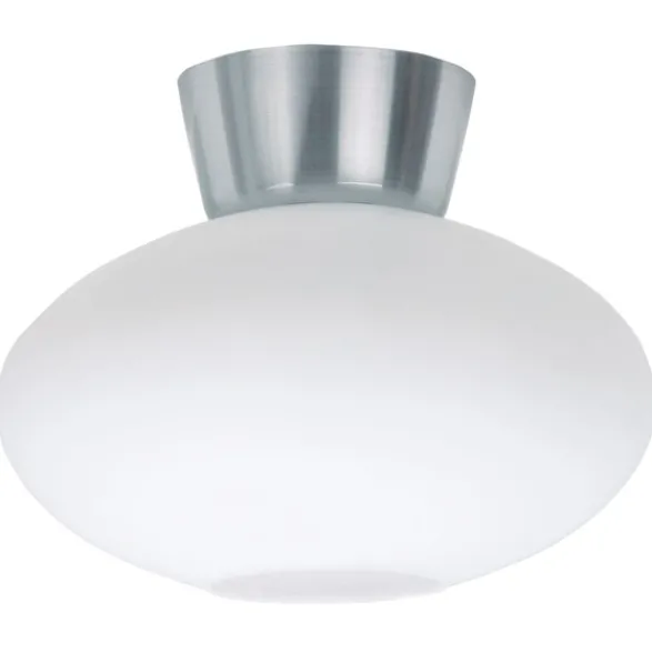 Belid Bullo plafond, aluminium/opalglas 27cm